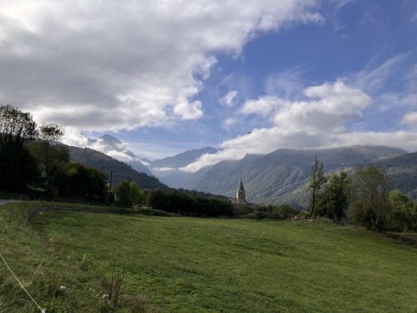 Climbing up the french side