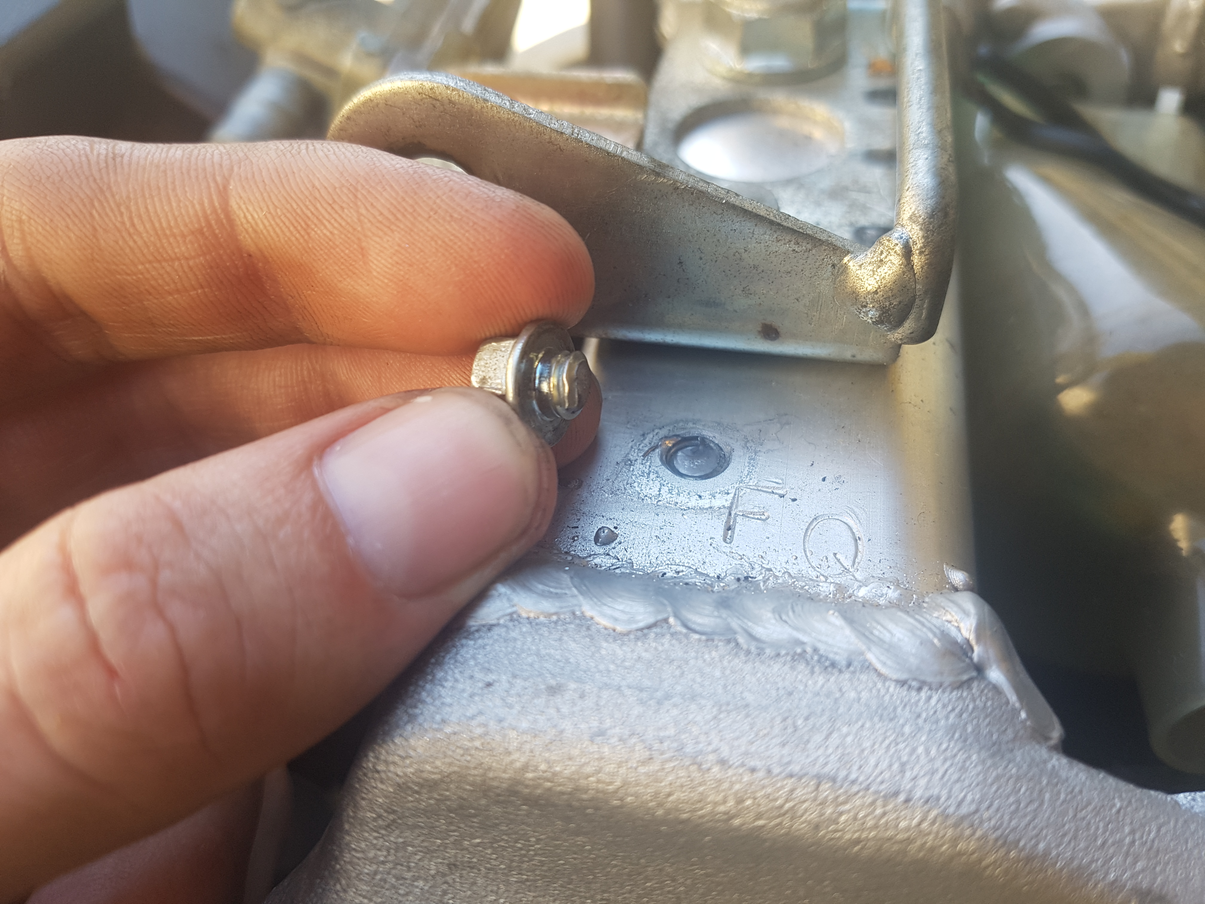 Sheared bolt.
